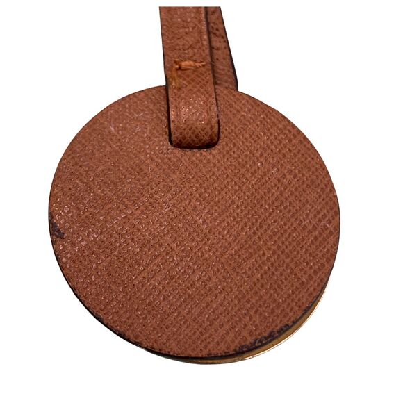 Michael Kors Bag Charm Round Leather and Gold Tone Logo with Leather Belt Buckle - Picture 6 of 8